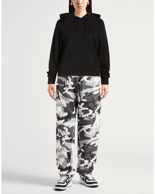 EA7 Black Sweatshirt Cotton