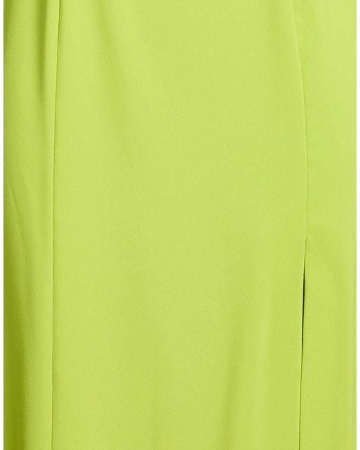 Pinko Green Maxi Dress Polyester, Elastane