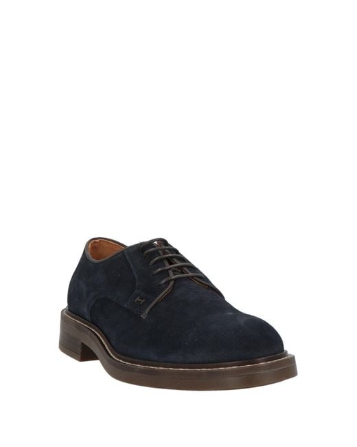 Hackett Black Lace-Up Shoes Leather for men