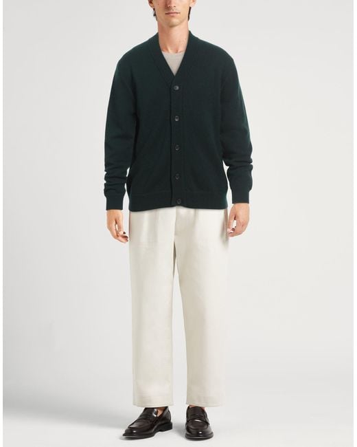 Paul Smith Black Dark Cardigan Merino Wool for men