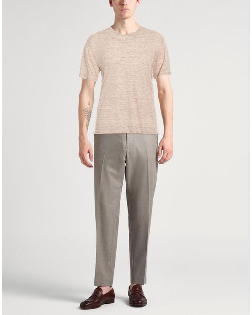 Fedeli Natural T-Shirt Linen for men