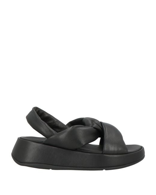 Fitflop Black Sandals Leather