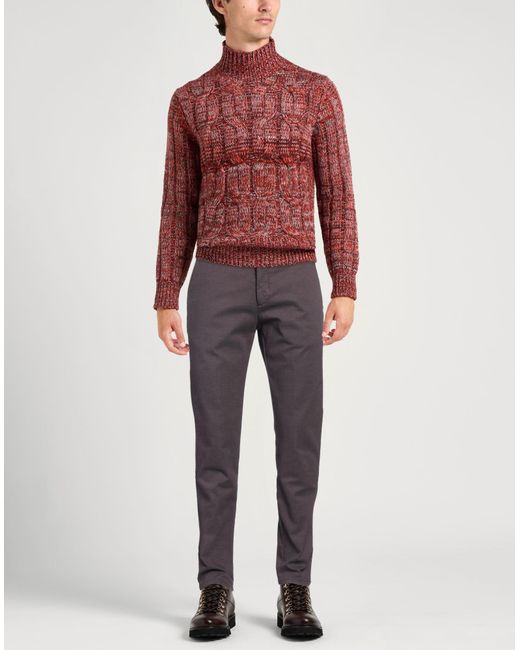 Harmont & Blaine Gray Pants Cotton, Metallic Polyester, Lycra for men