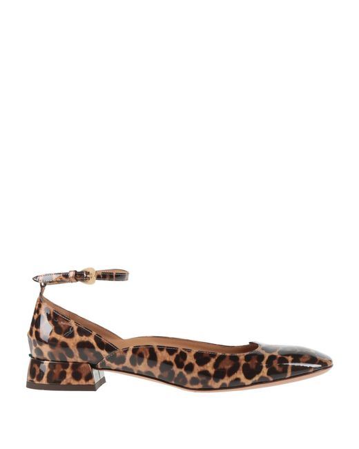 A.Bocca Brown Camel Ballet Flats Leather
