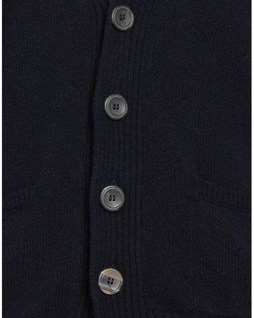Retois Blue Midnight Cardigan Merino Wool for men
