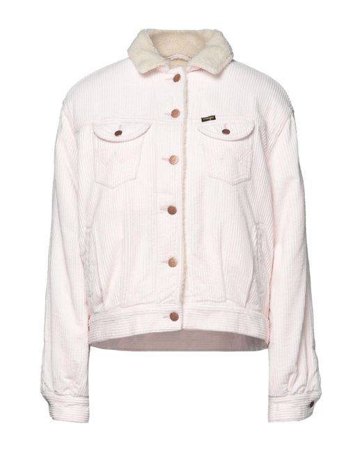 Wrangler Velvet Jacket in Light Pink 