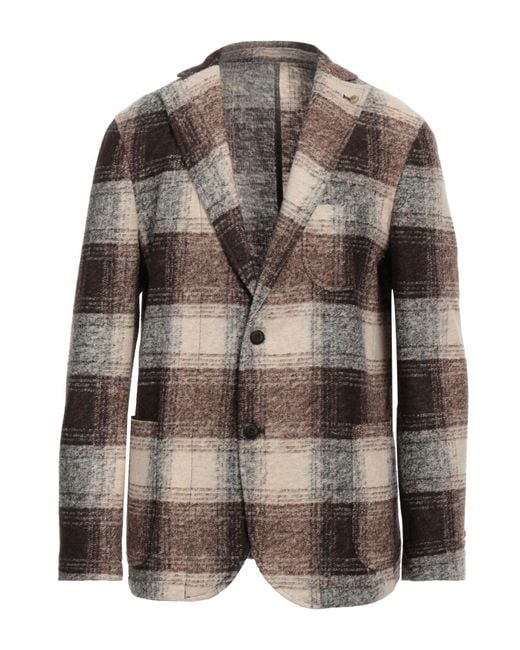 Barbati Brown Suit Jacket for men