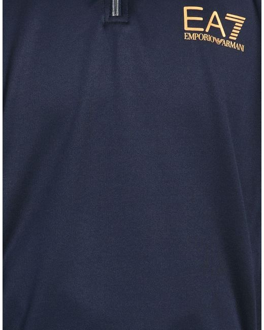 EA7 Blue Sweatshirt Polyester for men