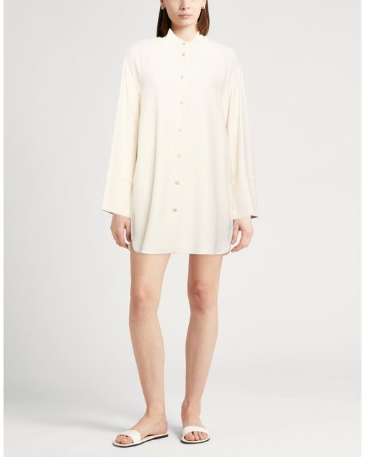 Agnona White Cream Shirt Wool