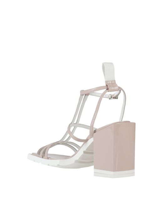 Loriblu White Blush Sandals Leather