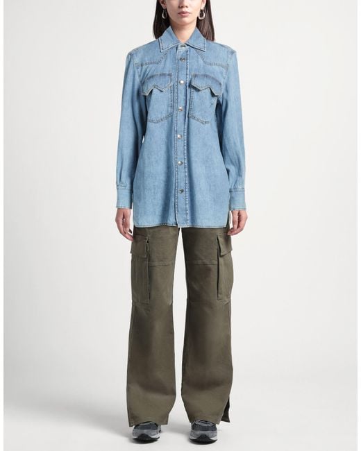 Seafarer Blue Denim Shirt Cotton