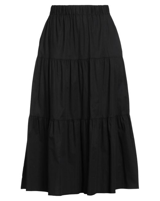 Alpha Studio Black Midi Skirt