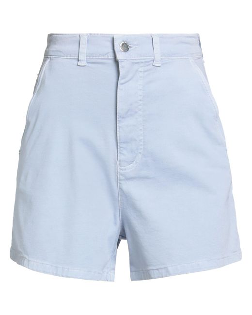 Emporio Armani Blue Light Shorts & Bermuda Shorts Cotton, Viscose, Elastane