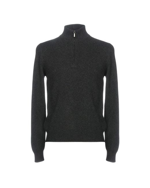 Moorer Black Sweater Cashmere for men