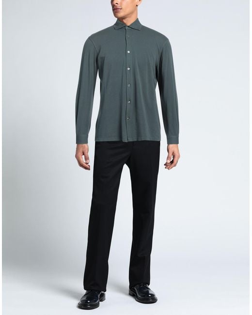FILIPPO DE LAURENTIIS Blue Shirt for men