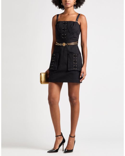 elisabetta franchi black mini dress Long Sleeve Mini Dress Black Women's Bubble Skirt Cocktail Dress – ZINNTRA