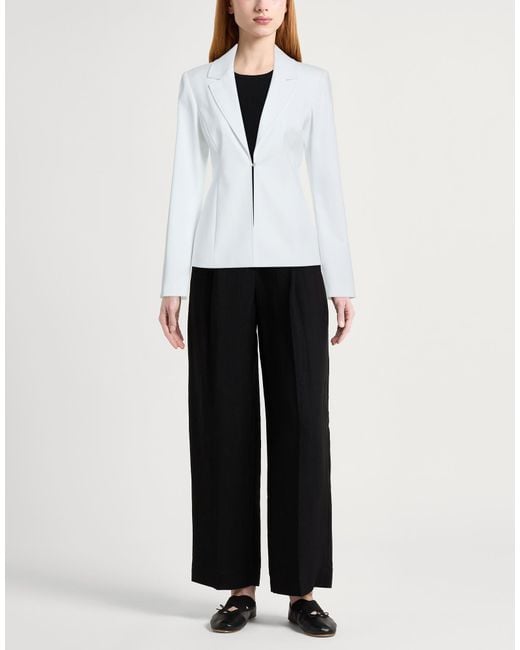 Chiara Ferragni White Blazer Cotton, Polyamide, Elastane