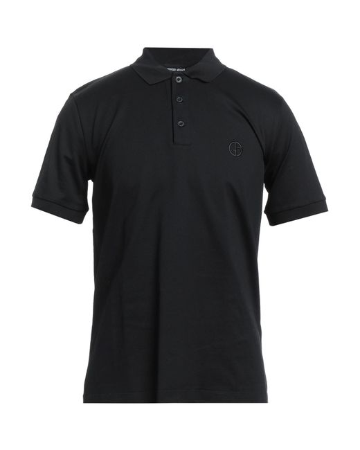Giorgio Armani Black Polo Shirt for men