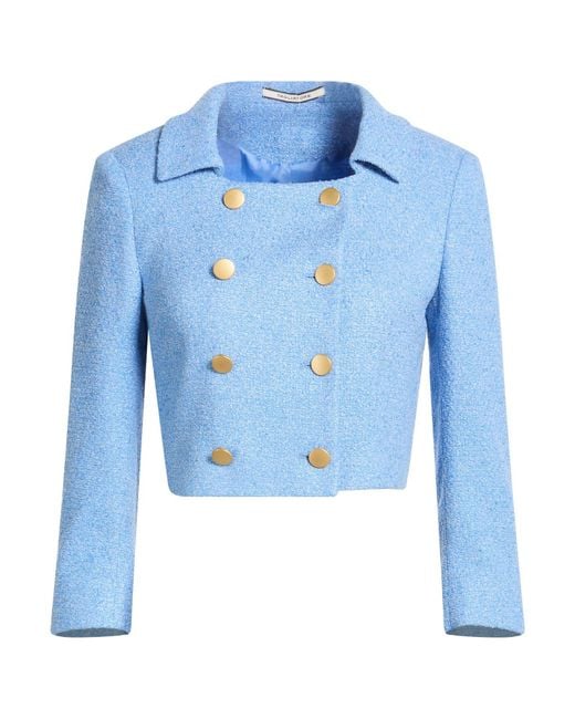 Tagliatore 0205 Blue Jacket Viscose, Cotton, Acrylic, Polyamide, Elastane