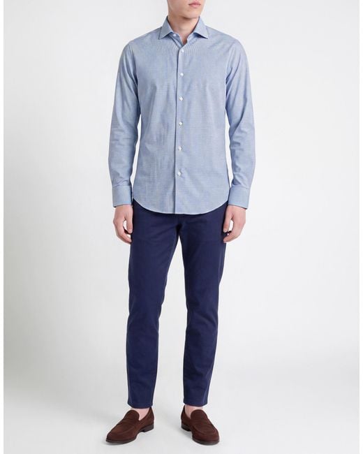 Camicia di Deperlu in Blue da Uomo