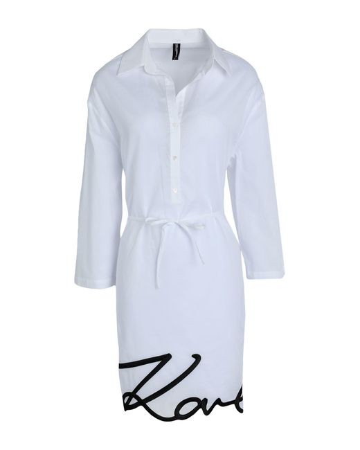 Karl Lagerfeld White Beach Dress