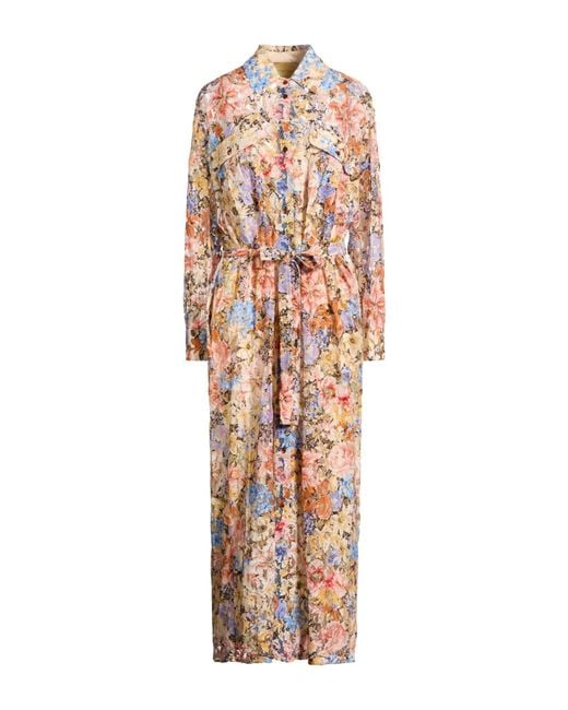 Momoní White Maxi Dress Viscose, Cotton, Polyamide