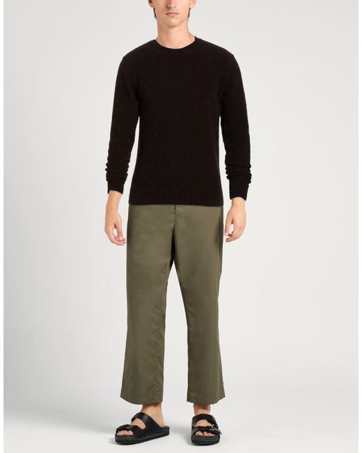 Messagerie Black Dark Sweater Virgin Wool, Cotton, Polyamide for men