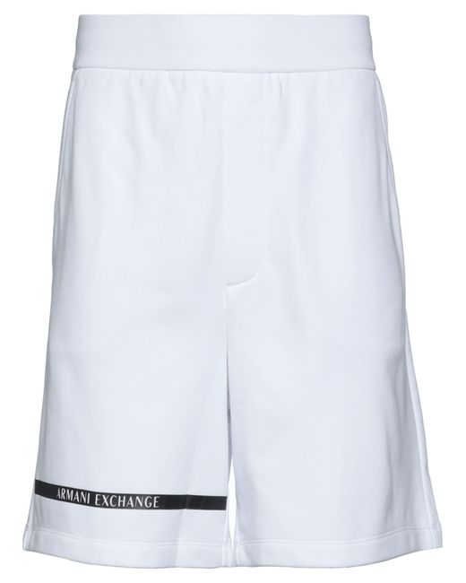 Armani Exchange White Shorts & Bermuda Shorts for men