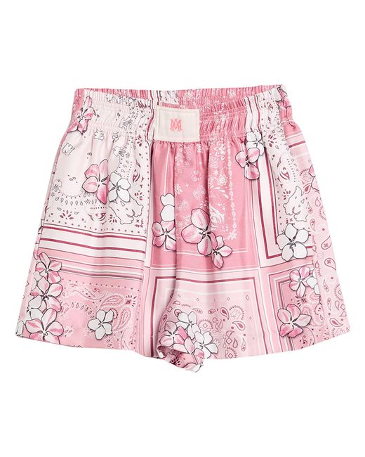 Amiri Pink Shorts & Bermuda Shorts Silk