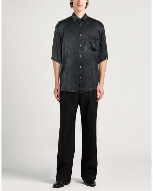 Acne Black Shirt Viscose, Elastane for men