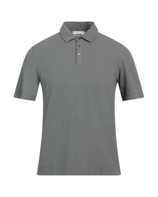 Alpha Studio Gray Polo Shirt for men