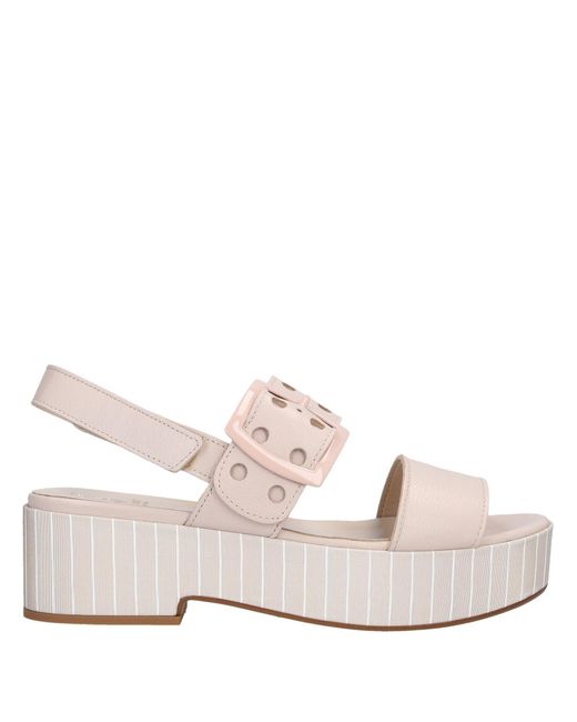 Jeannot Natural Light Sandals Soft Leather