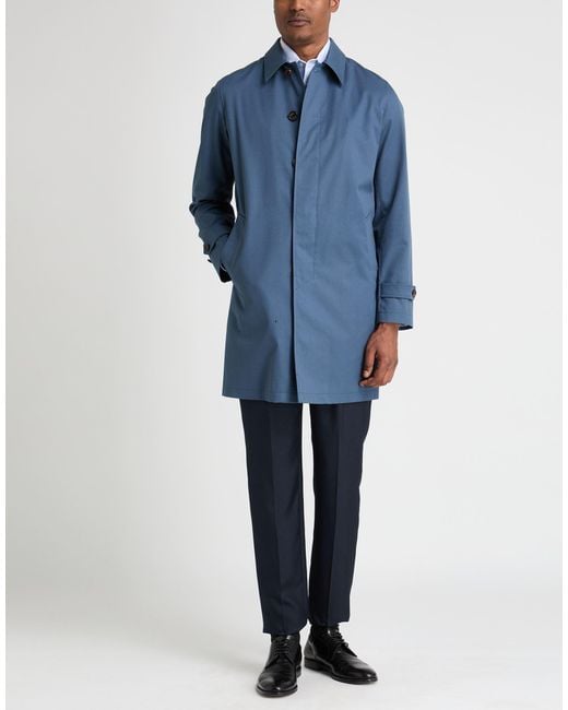 Sealup Blue Overcoat & Trench Coat for men