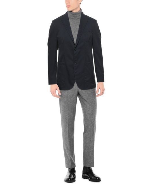 Slowear Blue Midnight Blazer Polyester, Cupro for men