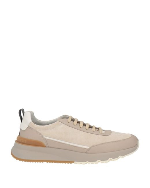 Brunello Cucinelli Natural Sneakers Leather for men