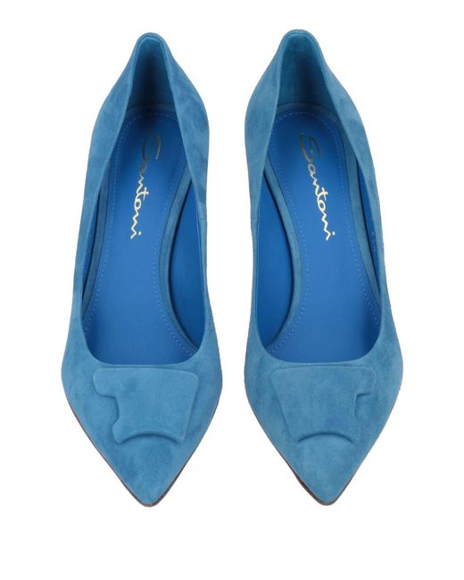 Santoni Blue Pumps