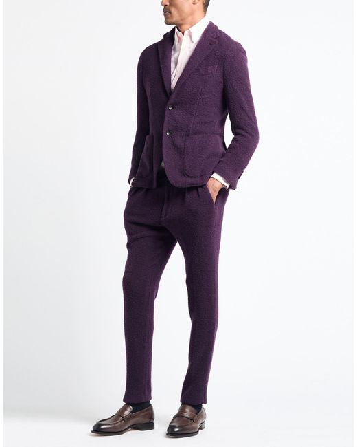 Lardini Blue Suit Wool, Polyamide, Elastane for men