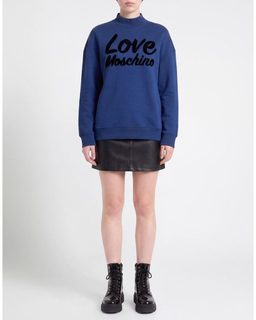 Love Moschino Blue Sweatshirt