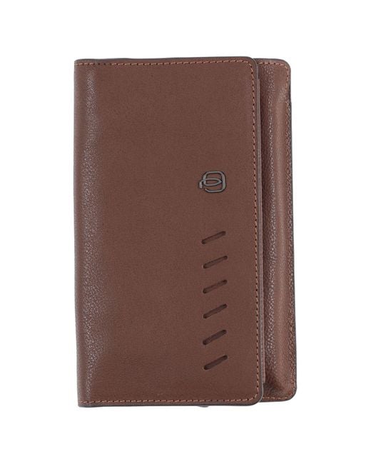 Piquadro Brown Document Holder Soft Leather for men