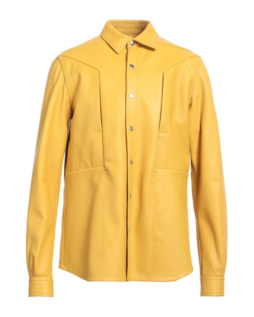 Rick Owens Yellow Shirt for men