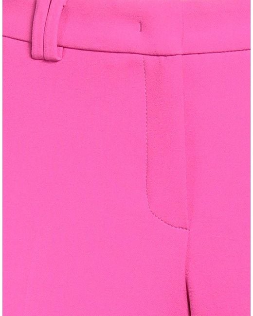 Seductive Pink Pants Polyester, Viscose, Cotton, Elastane