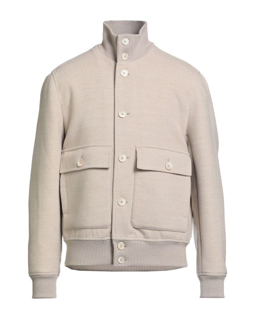 Brunello Cucinelli Natural Jacket Wool for men
