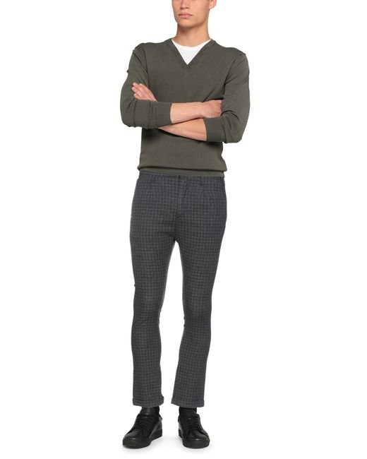 Daniele Alessandrini Gray Pants Wool, Polyester for men