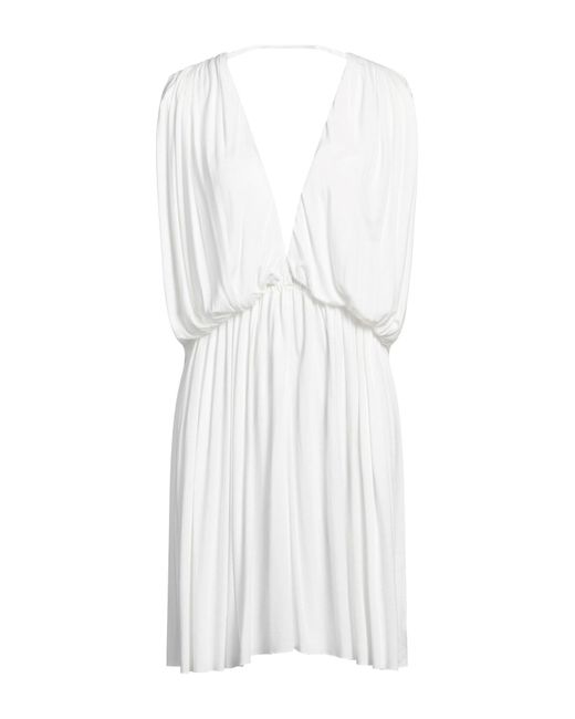 Rick Owens White Mini-Kleid