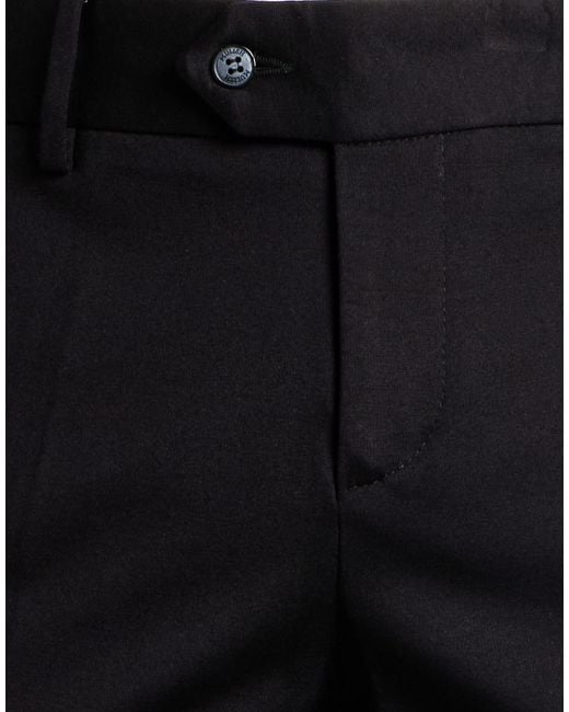 MULISH Black Pants Viscose, Polyamide, Elastane for men