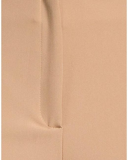 iBlues Natural Camel Pants Polyester, Viscose, Elastane