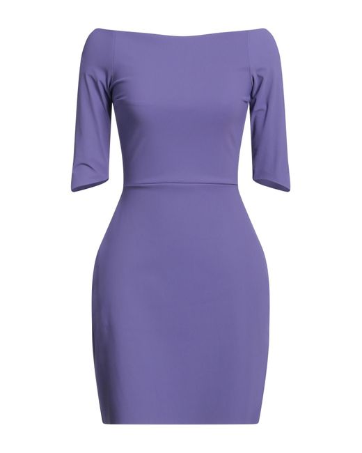La Petite Robe Di Chiara Boni Purple Mini Dress