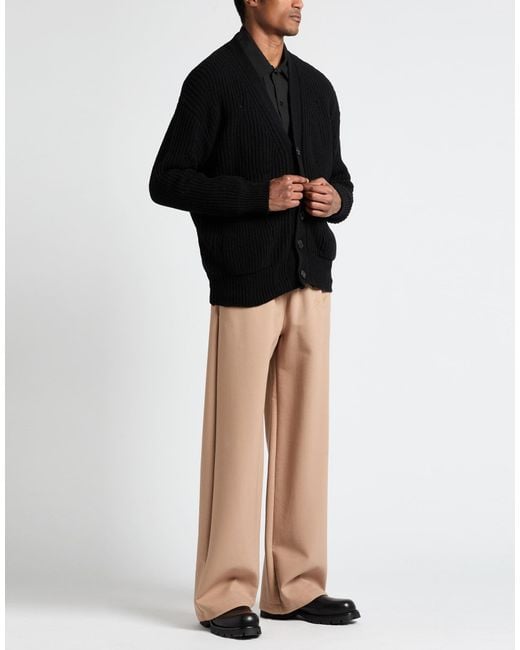 Amaranto Black Cardigan for men