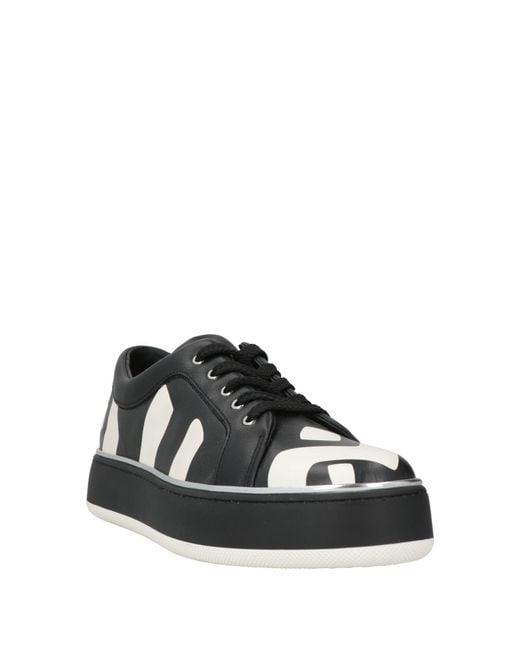 Max Mara Black Sneakers Leather