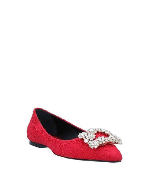Roger Vivier Red Ballet Flats